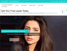 Tablet Screenshot of crazynepal.com